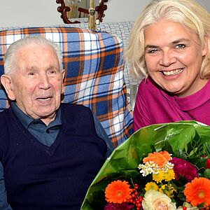 Freude über Besuch: