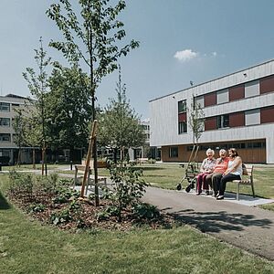 Das Seniorenwohnhaus Itzling von außen