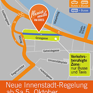 Plakat macht auf Neuregelung aufmerksam