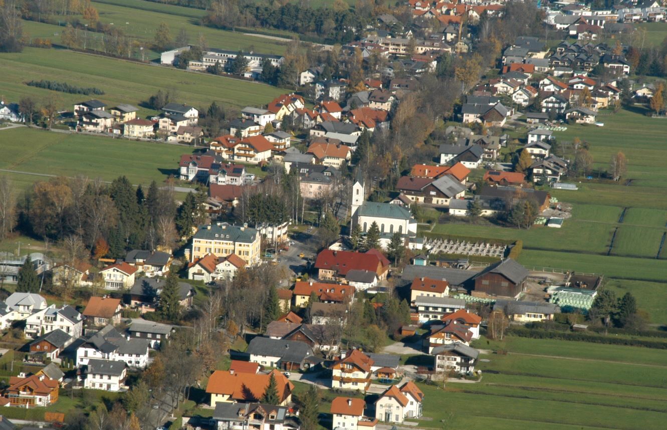 Eine Luftbildaufnahme der Moosstraße