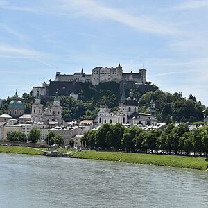 Blick auf die Festung vom Muellner-Steg.