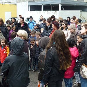 Treffen zum interkulturellen Stadtspaziergang