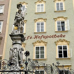 Der Florianibrunnen am Alten Markt.