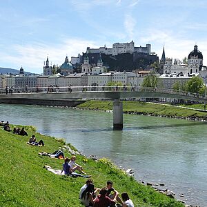 Festungsblick von der Salzach