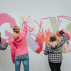 Graffiti: Probieren mit Profis