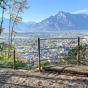 Sanierte Stadtaussicht am Kapuzinerberg