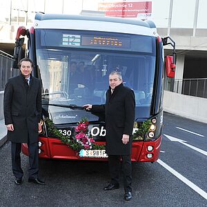Erste Fahrt durchs Viadukt geschafft::