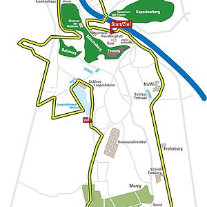 Der neue Streckenverlauf 2006