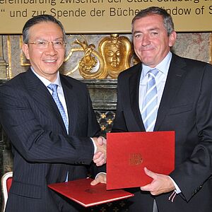Heinz Schaden und Liu Yungeng