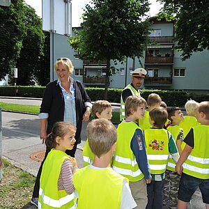 Verkehrserziehung bei Flashlight-Anlage: