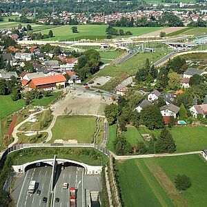 Umwelttunnel Liefering - Luftbild