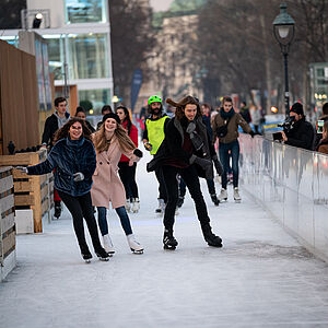 Eisweg in Wien