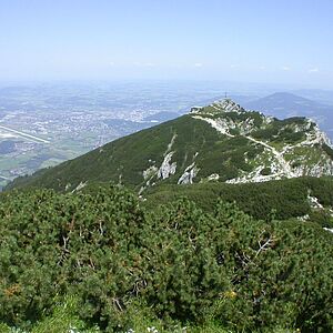 Der Blick vom Untersberg aus 