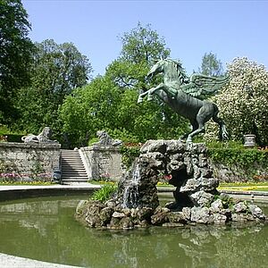 Der Pegasusbrunnen im Mirabellgarten.