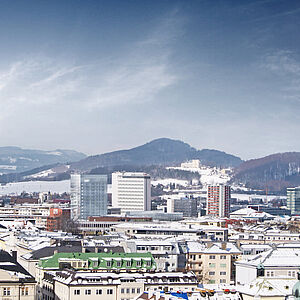 Stadtansicht mit neuem Turm
