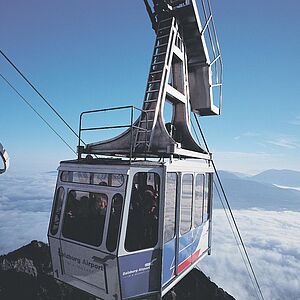 Die Seilbahn des Unterbergs