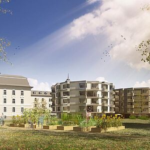 SWh Nonntal, Gartenansicht