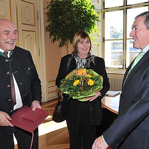 Stadtsiegel in Silber für Braumeister Schreiner
