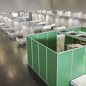 Covid-Sonderspital im Messezentrum