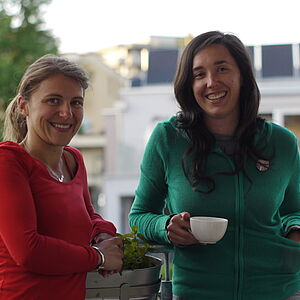 Jessica White (li) und Haydeé Jimenez...