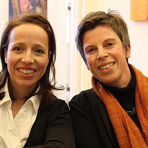 Die beiden Organisatorinnen des Frauentags