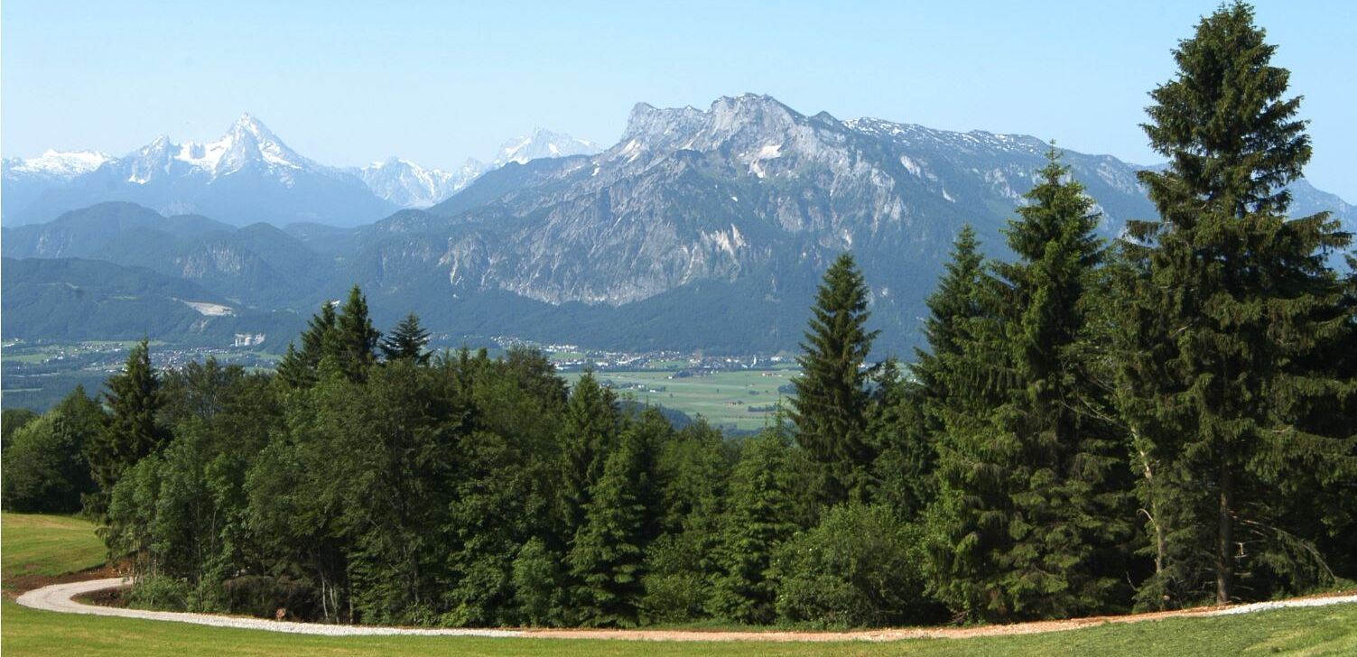 Aussicht auf die schöne Natur am Gaisberg