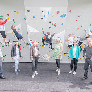 Erste öffentliche Boulderwand in der Stadt