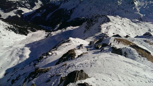 Steilpassage von oben