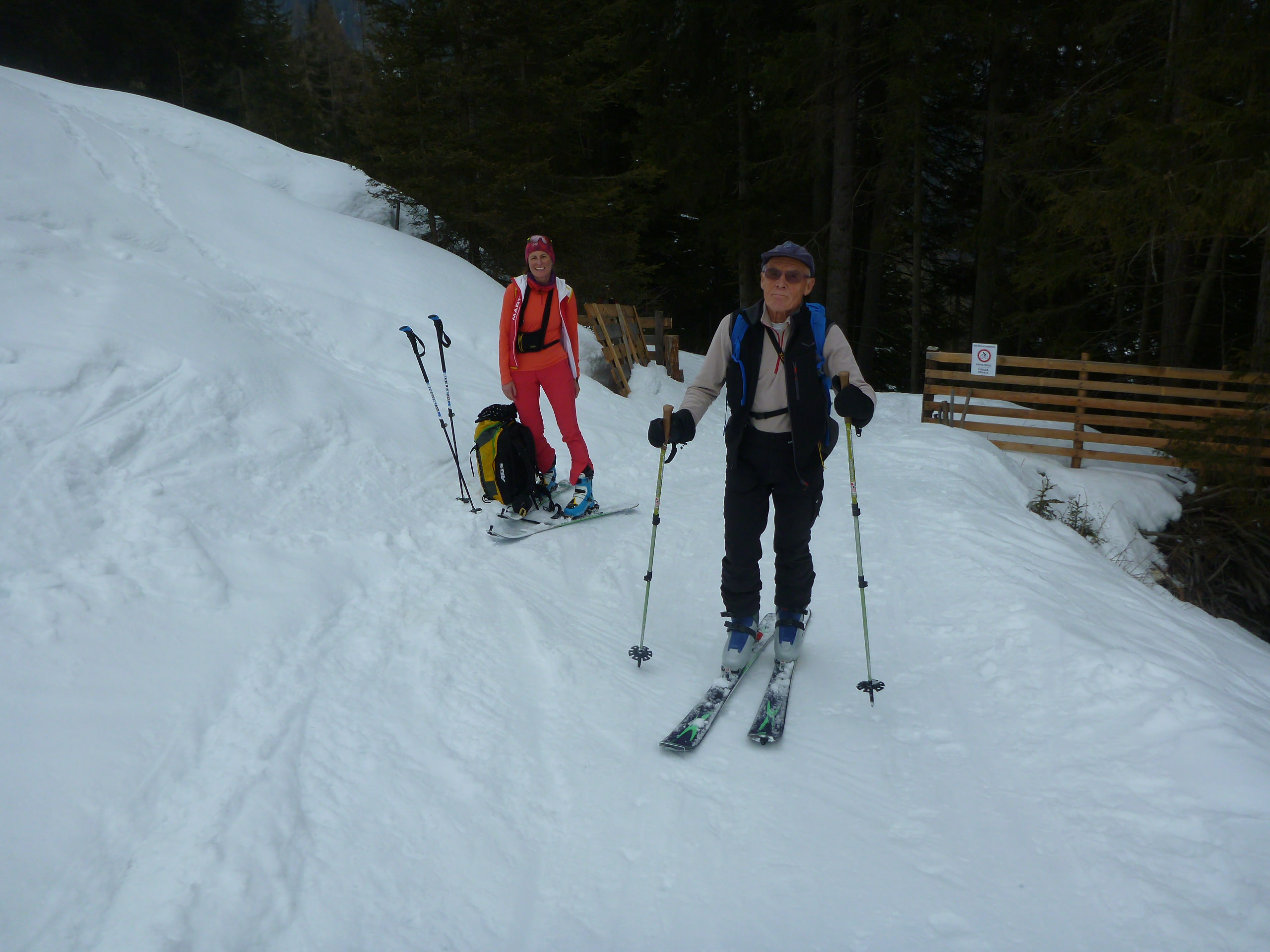 beim Aufstieg zur Alm