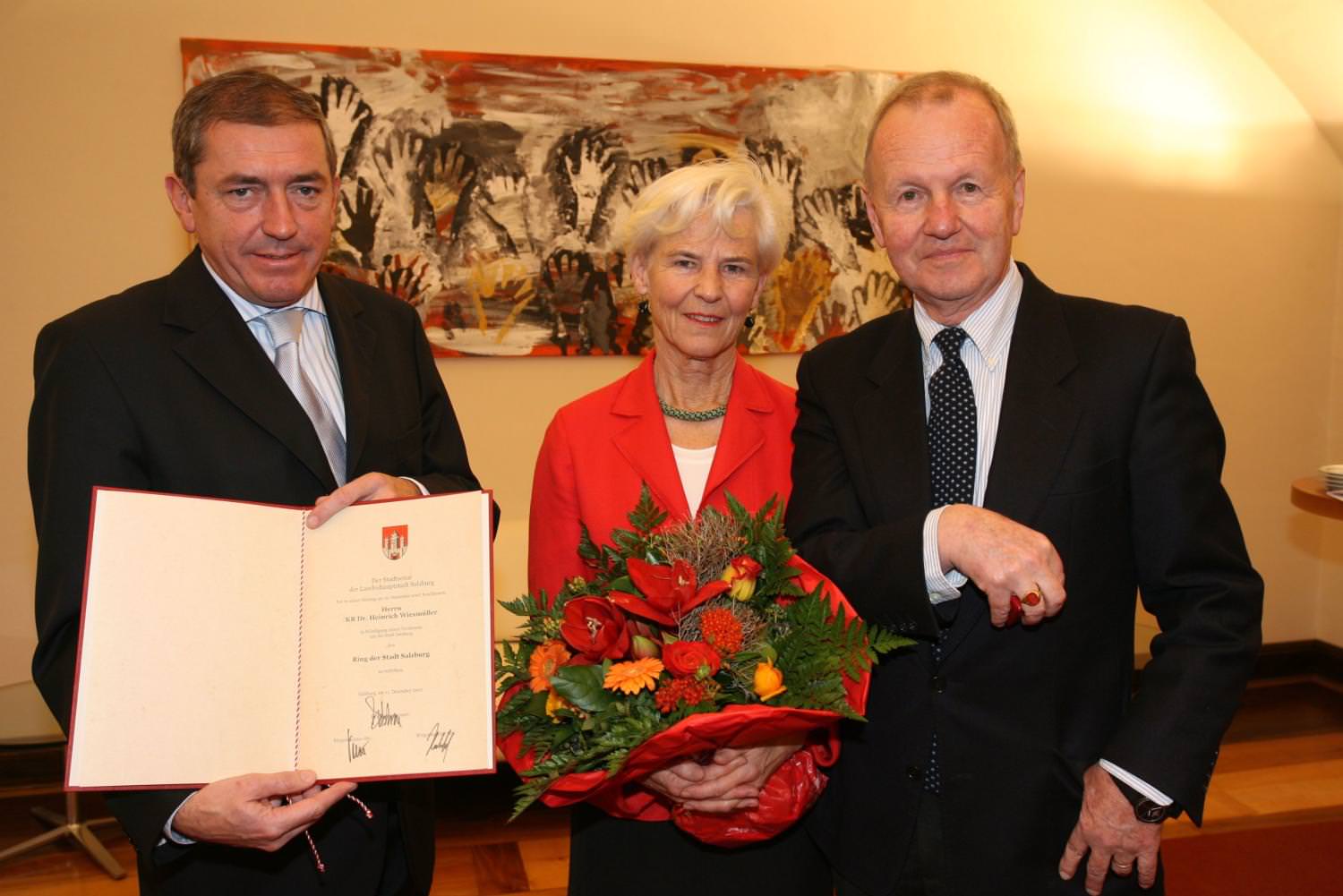 Wegbegleiter der Salzburger Festspiele geehrt Wegbegleiter der Salzburger Festspiele geehrt