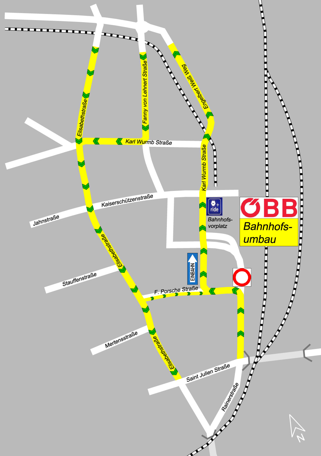 Neue Verkehrsregelung für Bahnhofvorplatz Neue Verkehrsregelung für Bahnhofvorplatz