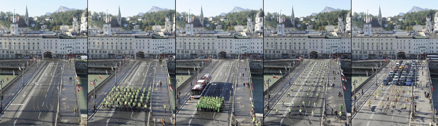Platzvergleich auf der Staatsbrücke. Platzvergleich auf der Staatsbrücke.