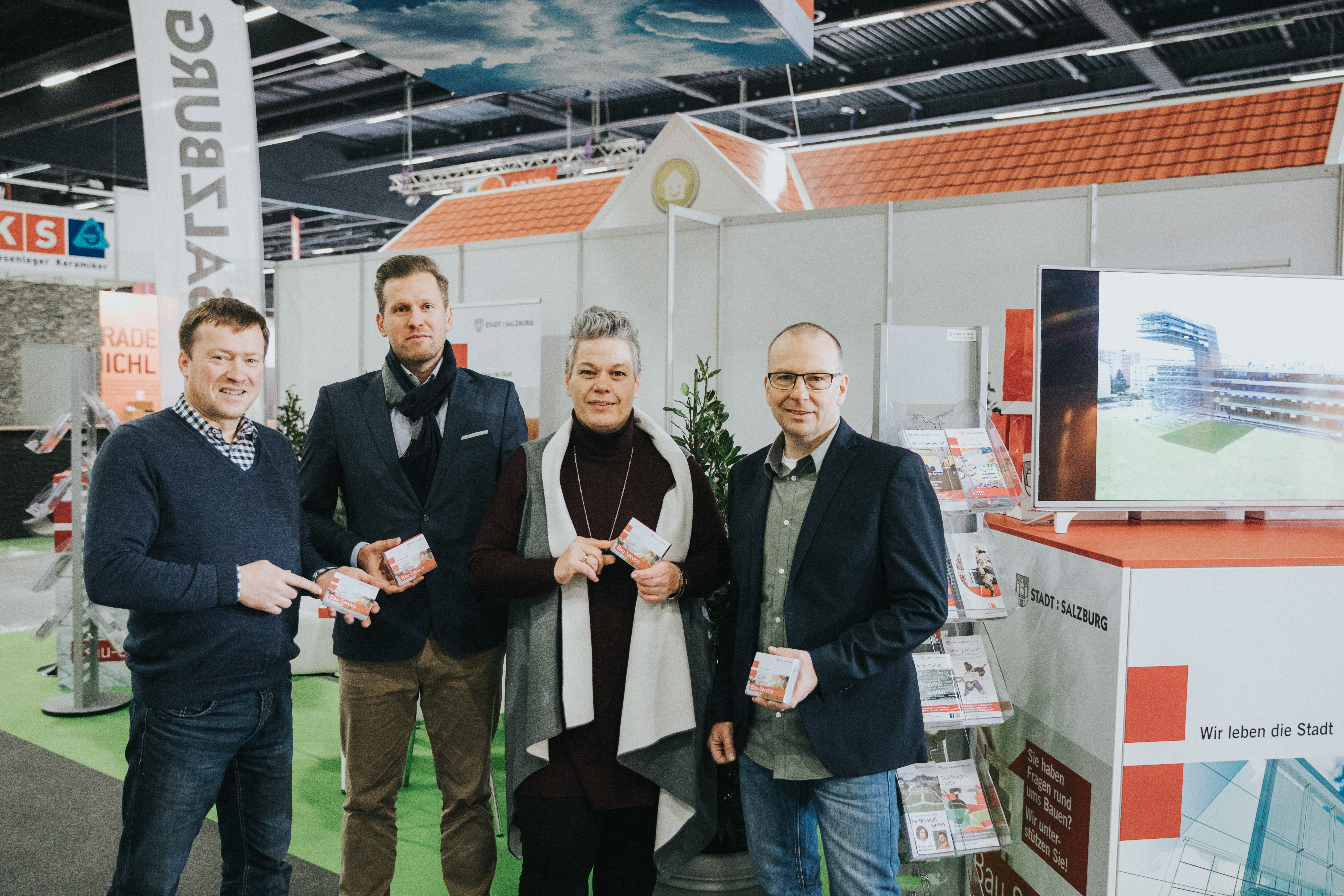 Bau-Service auf der Messe
