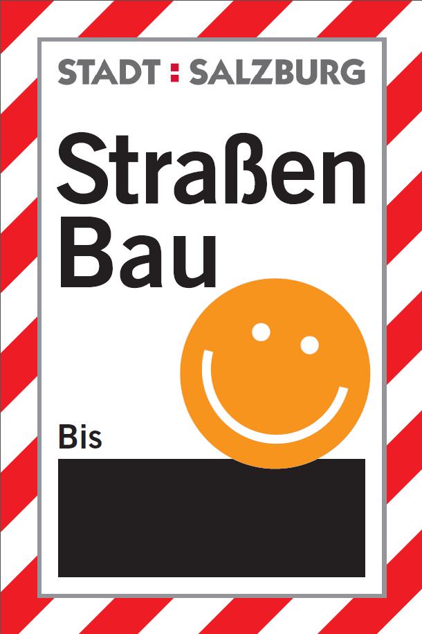 Bautafel Stadt Salzburg - Symbolbild Bautafel Stadt Salzburg - Symbolbild