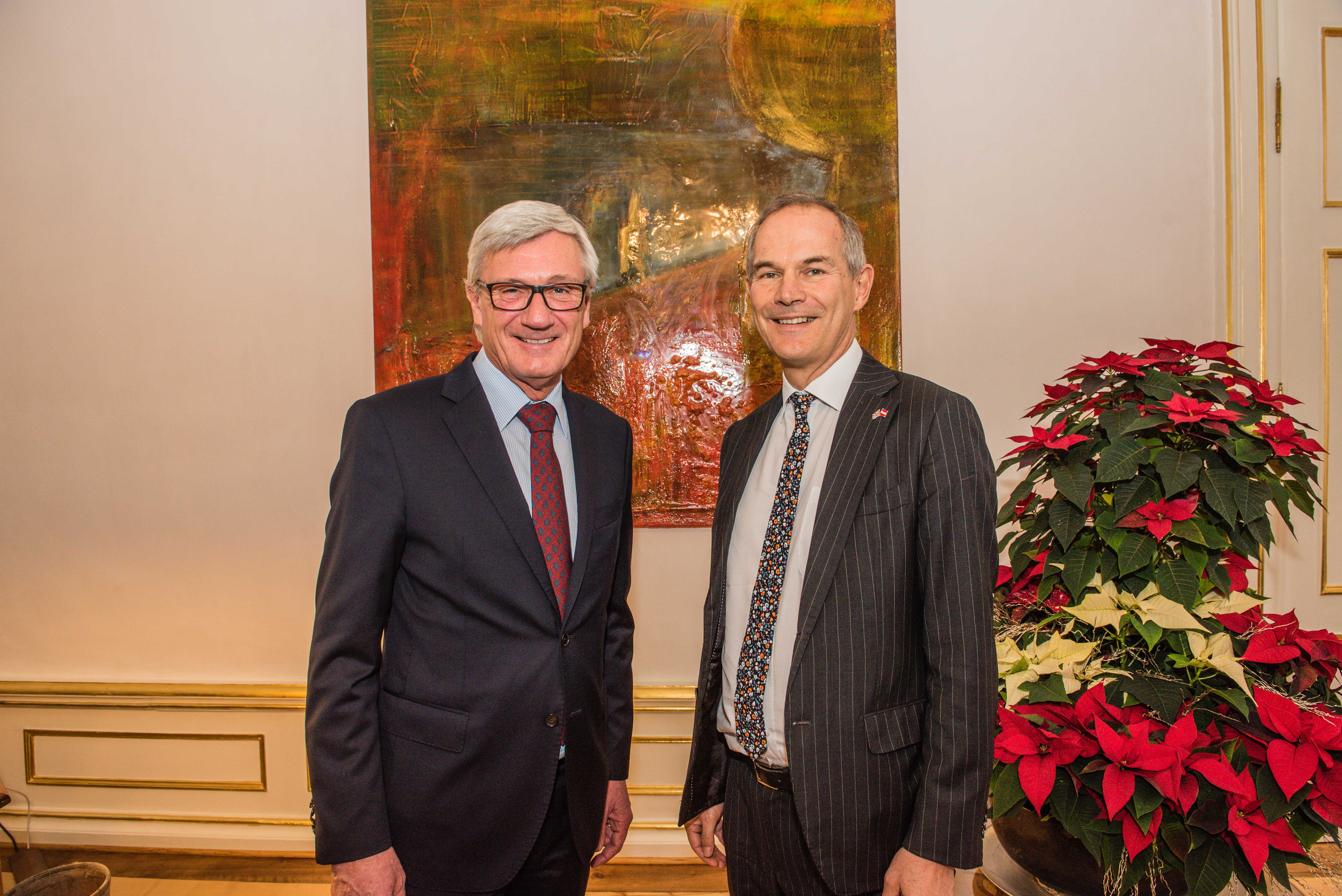 Botschafter Leigh Turner bei Bürgermeister Preuner Botschafter Leigh Turner bei Bürgermeister Preuner