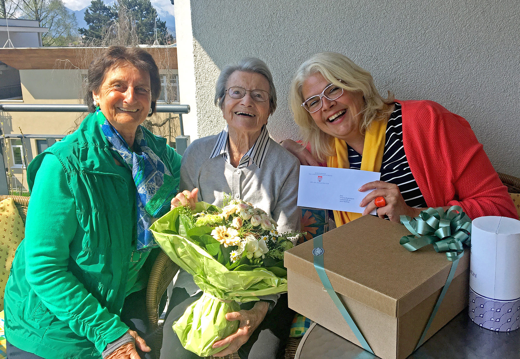 Freude über den Besuch zum 101. Geburtstag Freude über den Besuch zum 101. Geburtstag