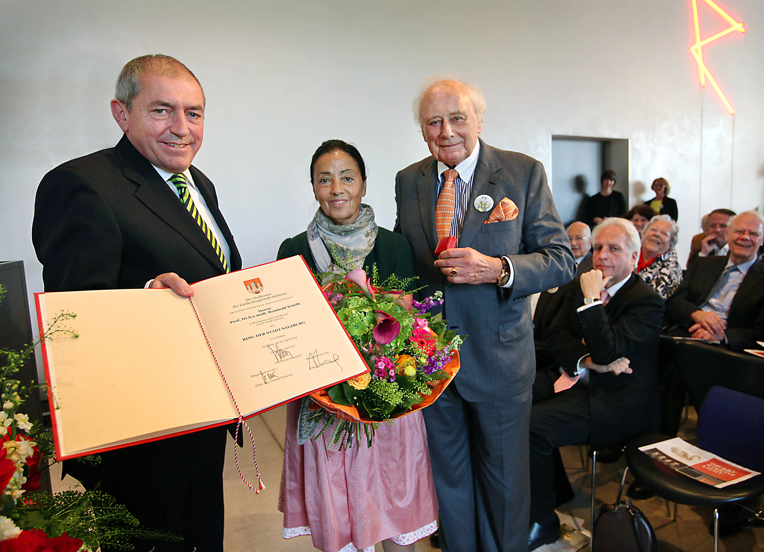 Ring der Stadt Salzburg für Reinhold Würth Ring der Stadt Salzburg für Reinhold Würth