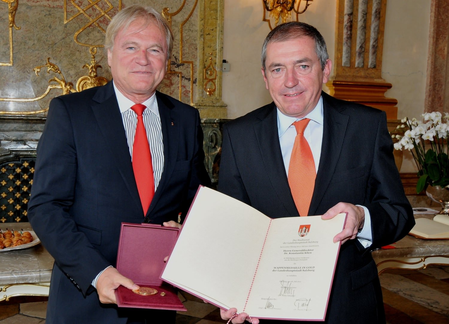 Wappenmedaille für Gen.-Dir. Klien Wappenmedaille für Gen.-Dir. Klien
