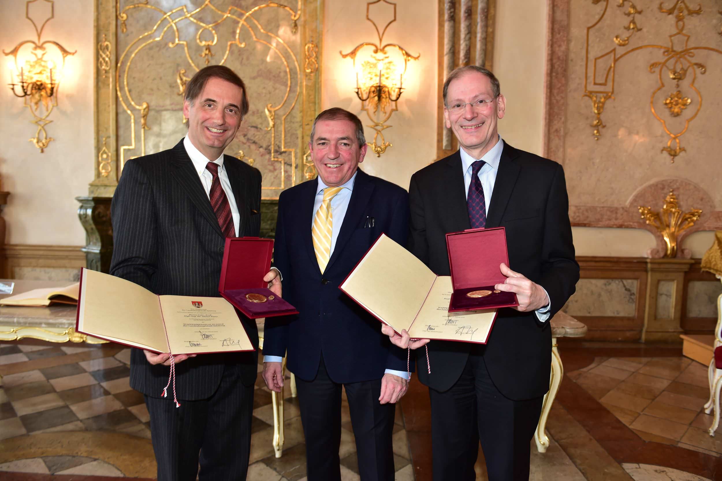Wappenmedaillen in Gold für Wiener Philharmoniker