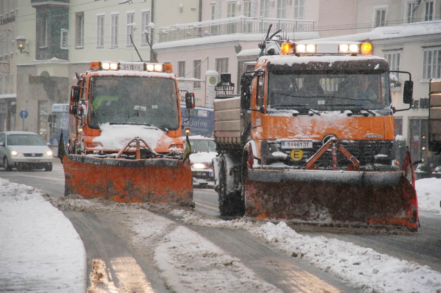 Winterdienst auf Hochtouren Winterdienst auf Hochtouren