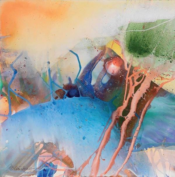 Wassergeometrie Abstraktes Bild