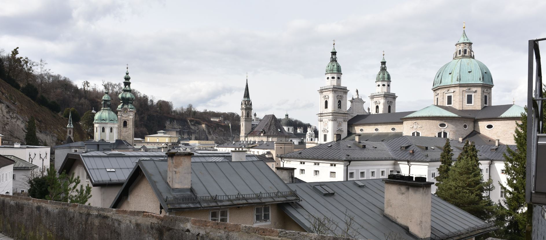 Blick auf die Stadt von der Festungsgasse aus