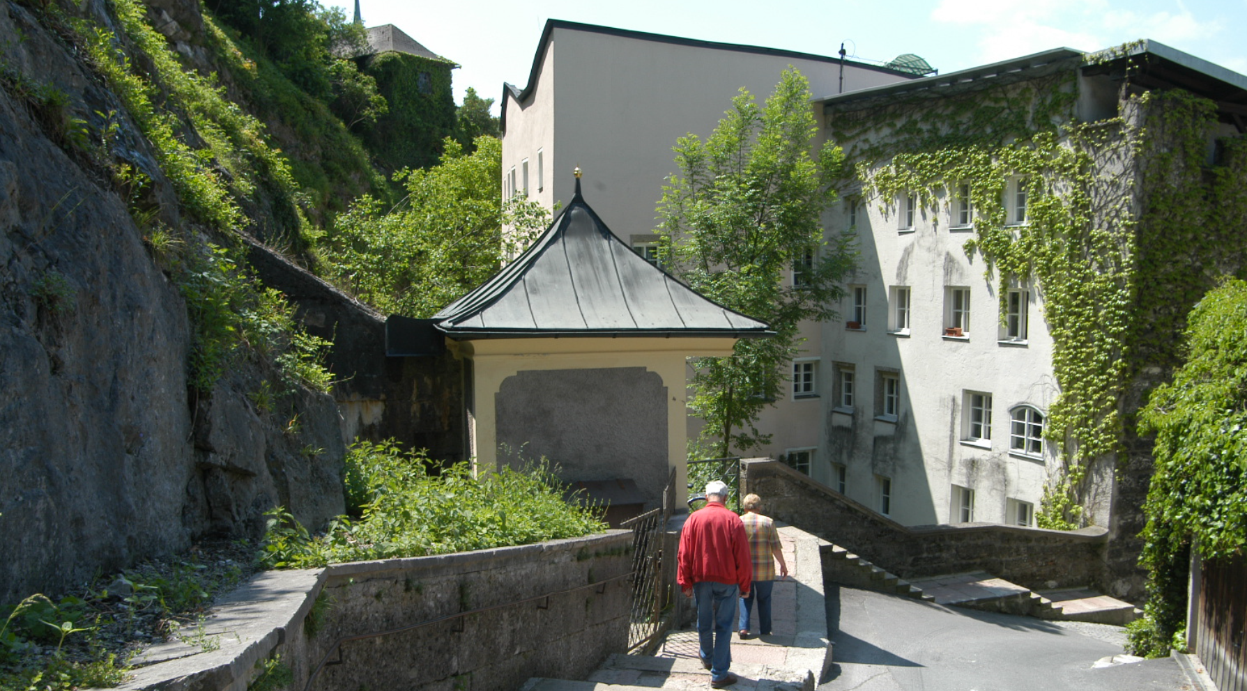 Ein weg welcher von Linzergasse auf den Kapuzinerberg führt