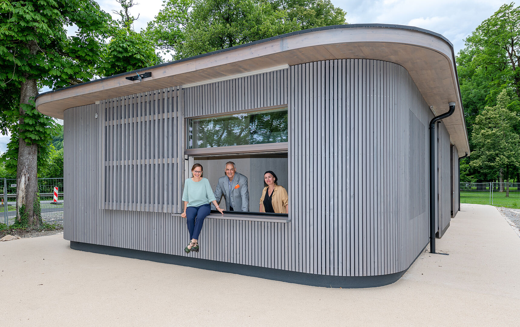 Beim Pavillon: