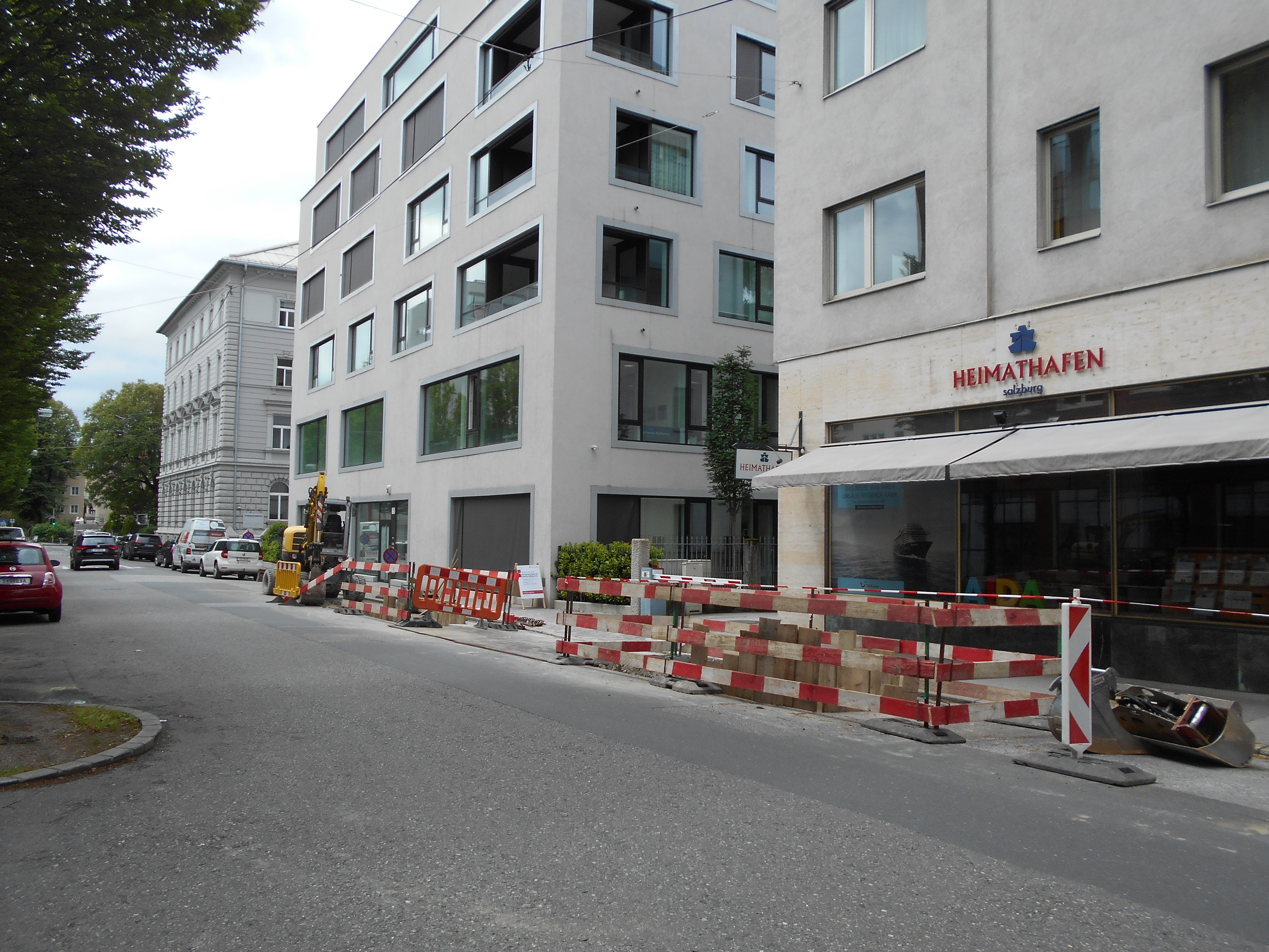 Bauarbeiten in der Markus-Sittikus-Straße Bauarbeiten in der Markus-Sittikus-Straße