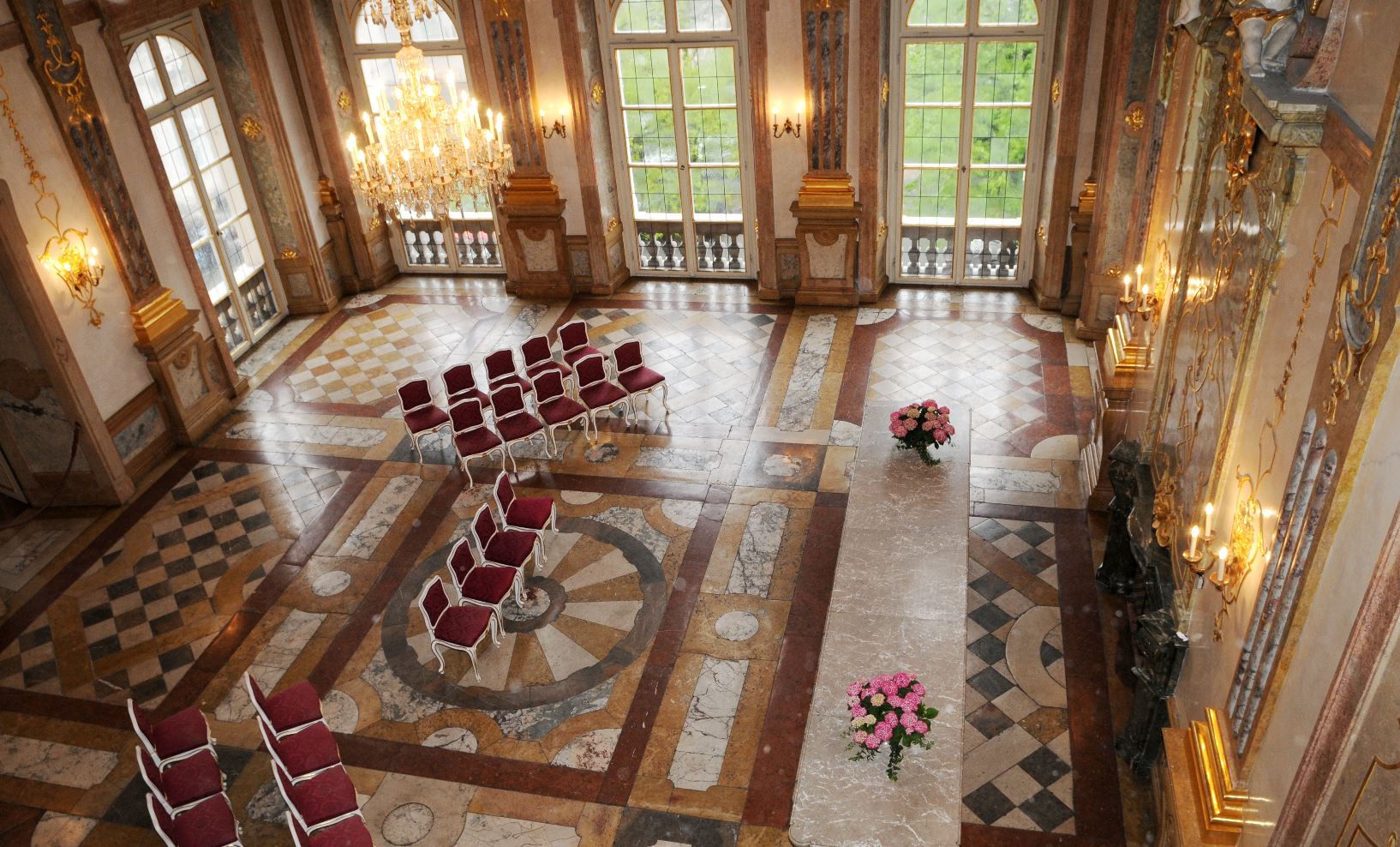 Stadt Salzburg - Marmorsaal im Schloss Mirabell