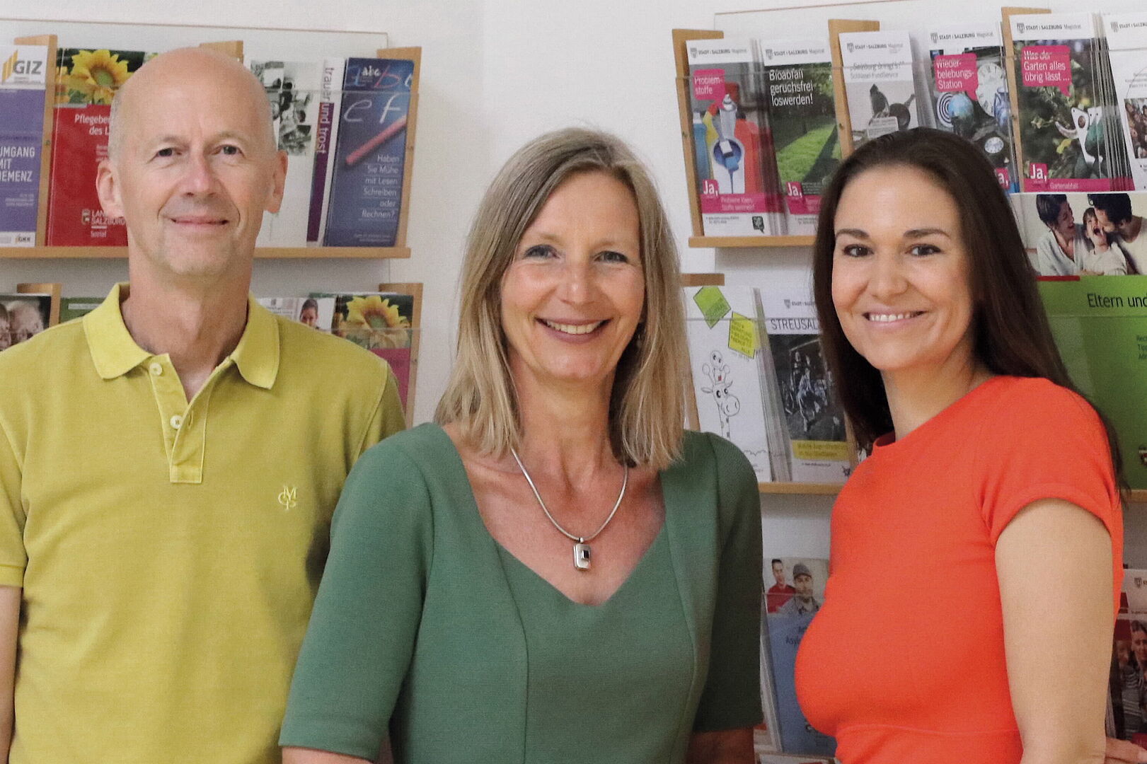 Team Bewohnerservice Gnigl& Schallmoos: Egon Gartner, Antje Kindler-Koch, Birgit Birnbacher