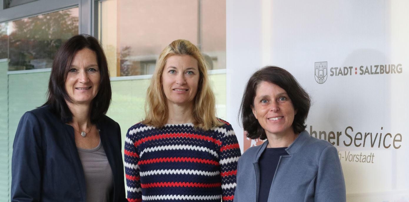 BWS Team Itzling Drei Frauen vom Bewohnerservice in Itzling.