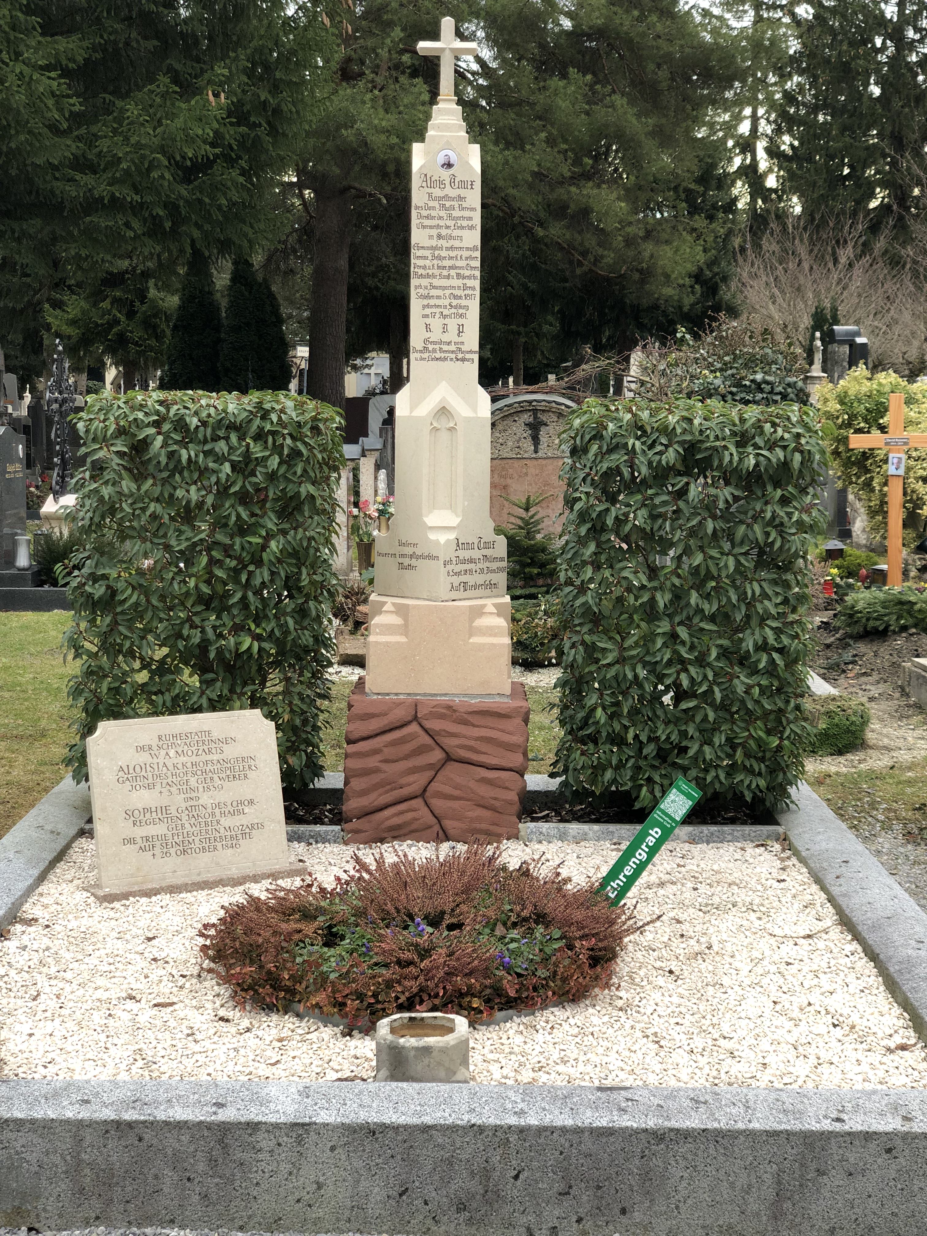 Ehrengrab Alois Taux Das Ehrengrab von Alois Taux.