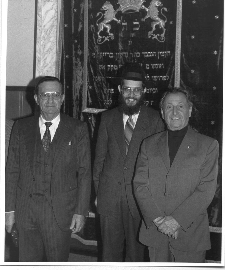 Herz Wieder, Rabbiner David Nussbaum und Marko Feingold (v.l.n.r.)